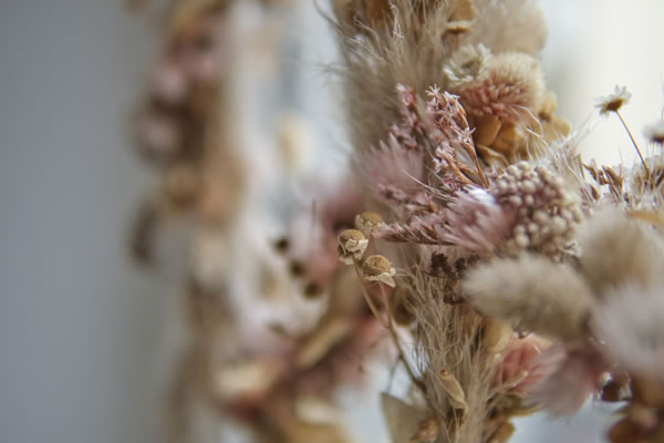 Trockenblumendekoration