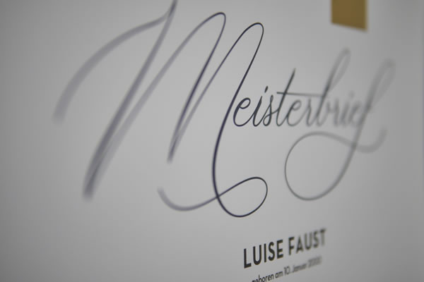 Meisterbrief, Detail