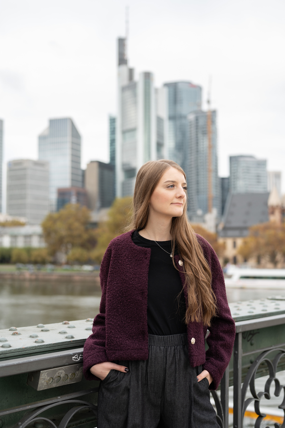 Boucléjacke Leni, Hose Nala aus Denim
