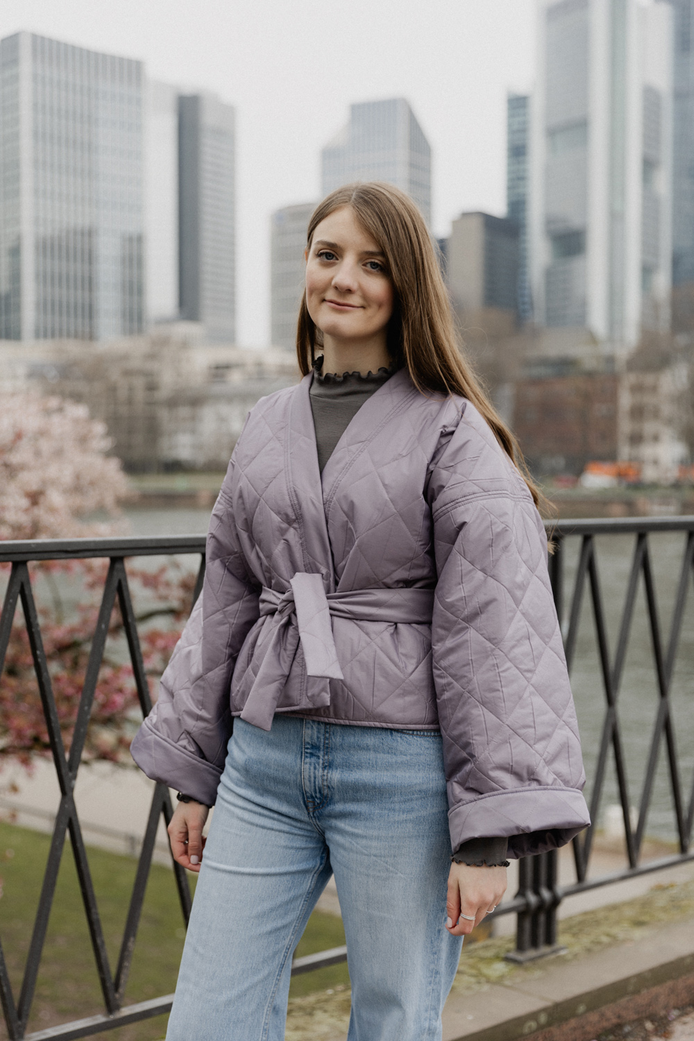 Steppkimono Liliane, Shirt Anna aus Wolle